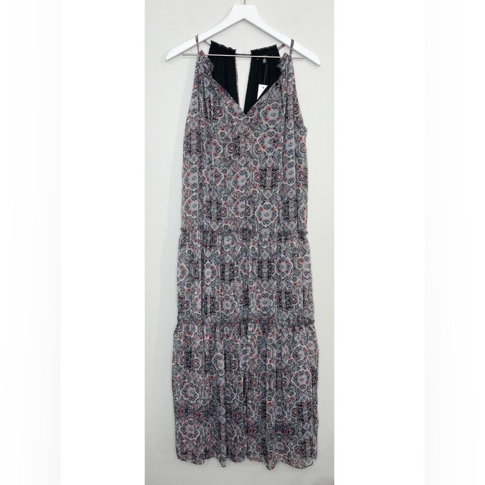 Nwt Anthropologie Drew Boho Floral tiered Sleeveless Maxi Dress Size Small
